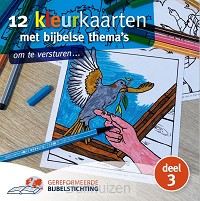 12 kleurkaarten dl3 met bijbelse thema s