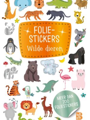 Glitterstickers wilde dieren