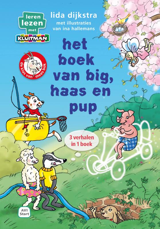 Boek van big, haas en pup