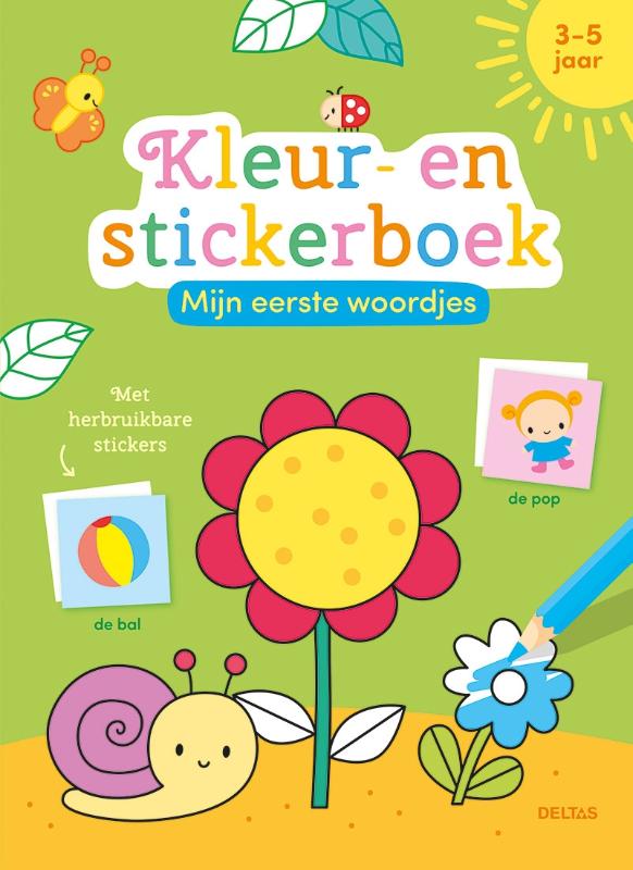 Mijn eerste woordjes kleur- en stickerbo