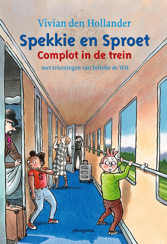 Spekkie en sproet complot in de trein