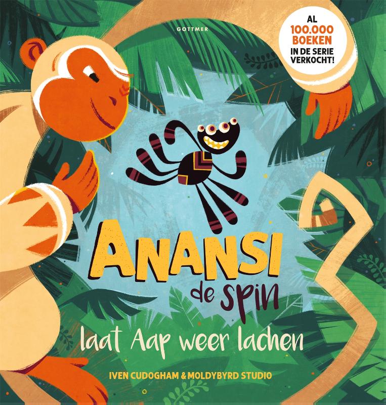 Anansi de spin laat aap weer lachen