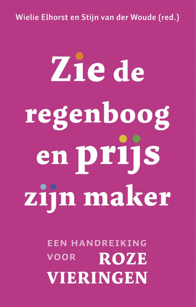 Zie de regenboog en prijs zijn Maker