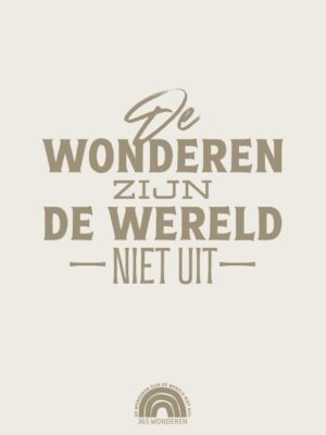 Wonderen zijn de wereld niet uit