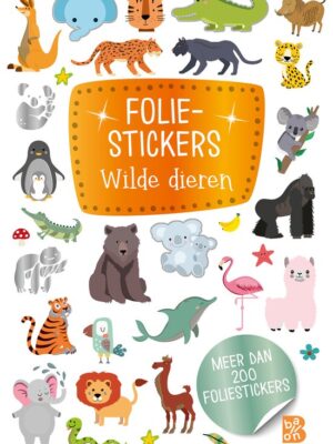Glitterstickers wilde dieren