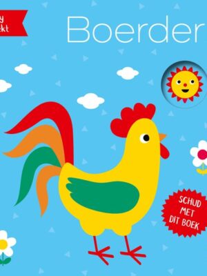 Mini schudboekje met rammelaar boerderij