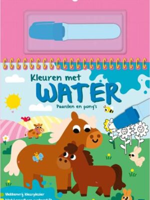Kleuren met water 2026: Paarden en pony'